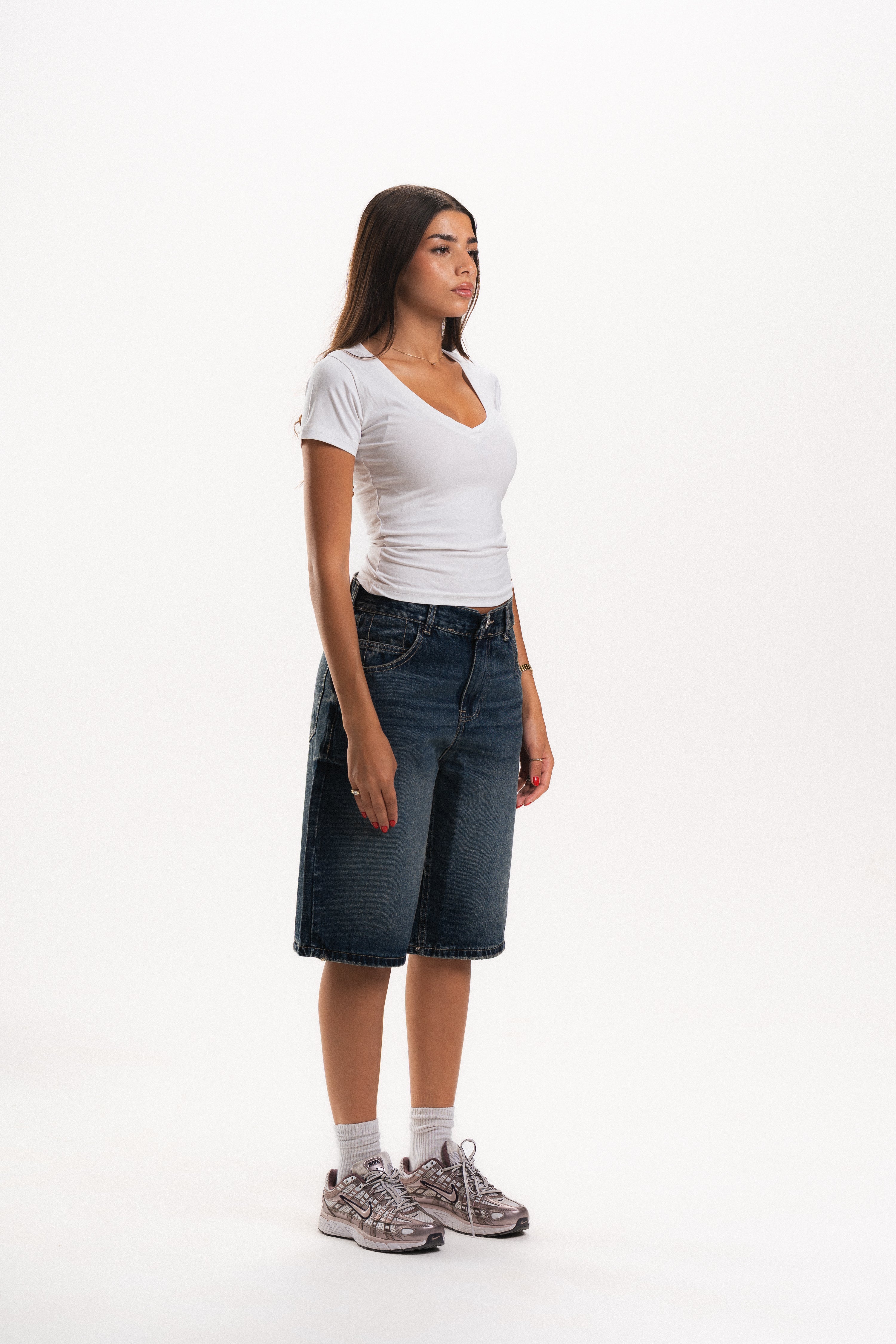 V-Neck Tight Short Sleeve Top