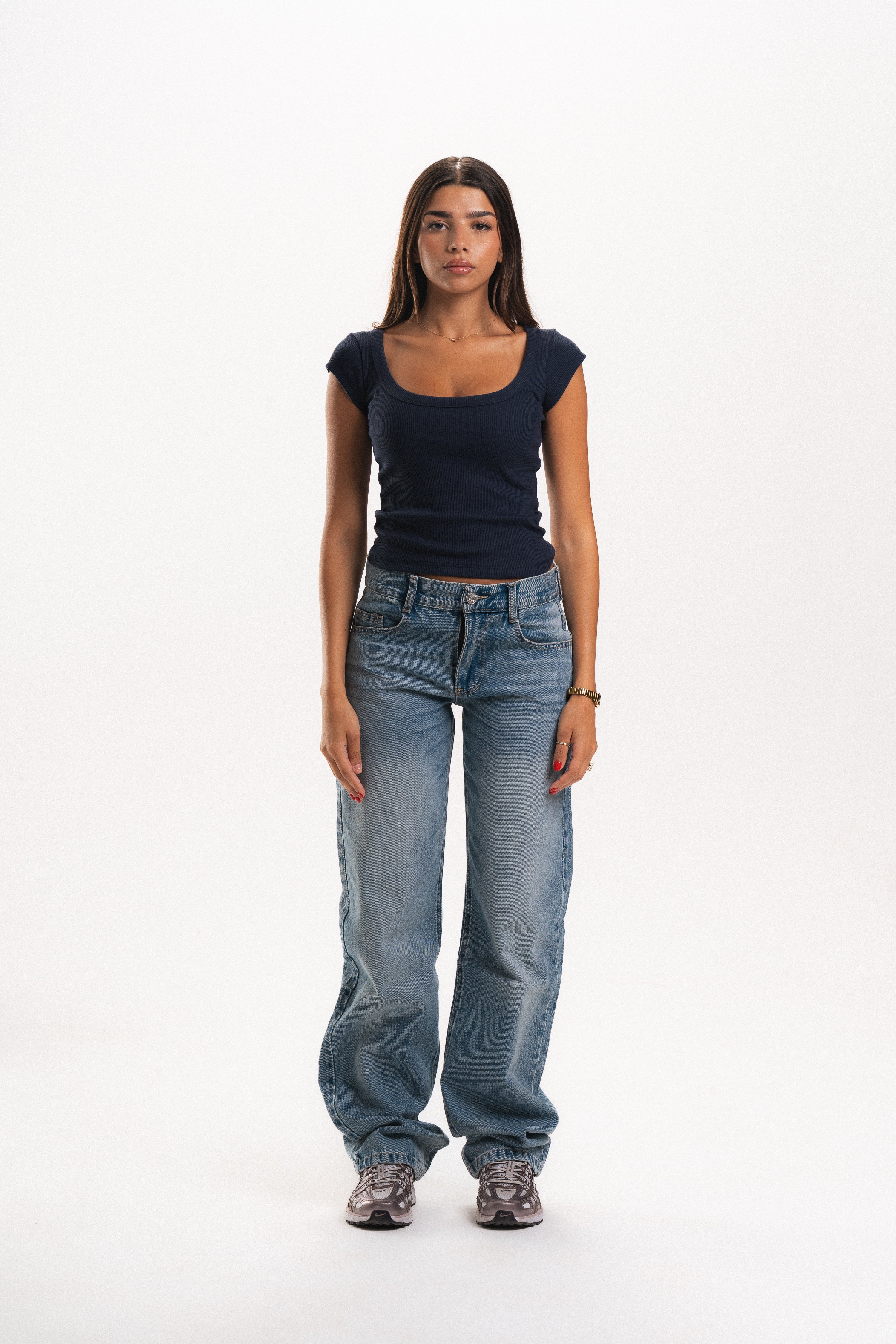 Scoop Neck Short Sleeve Top