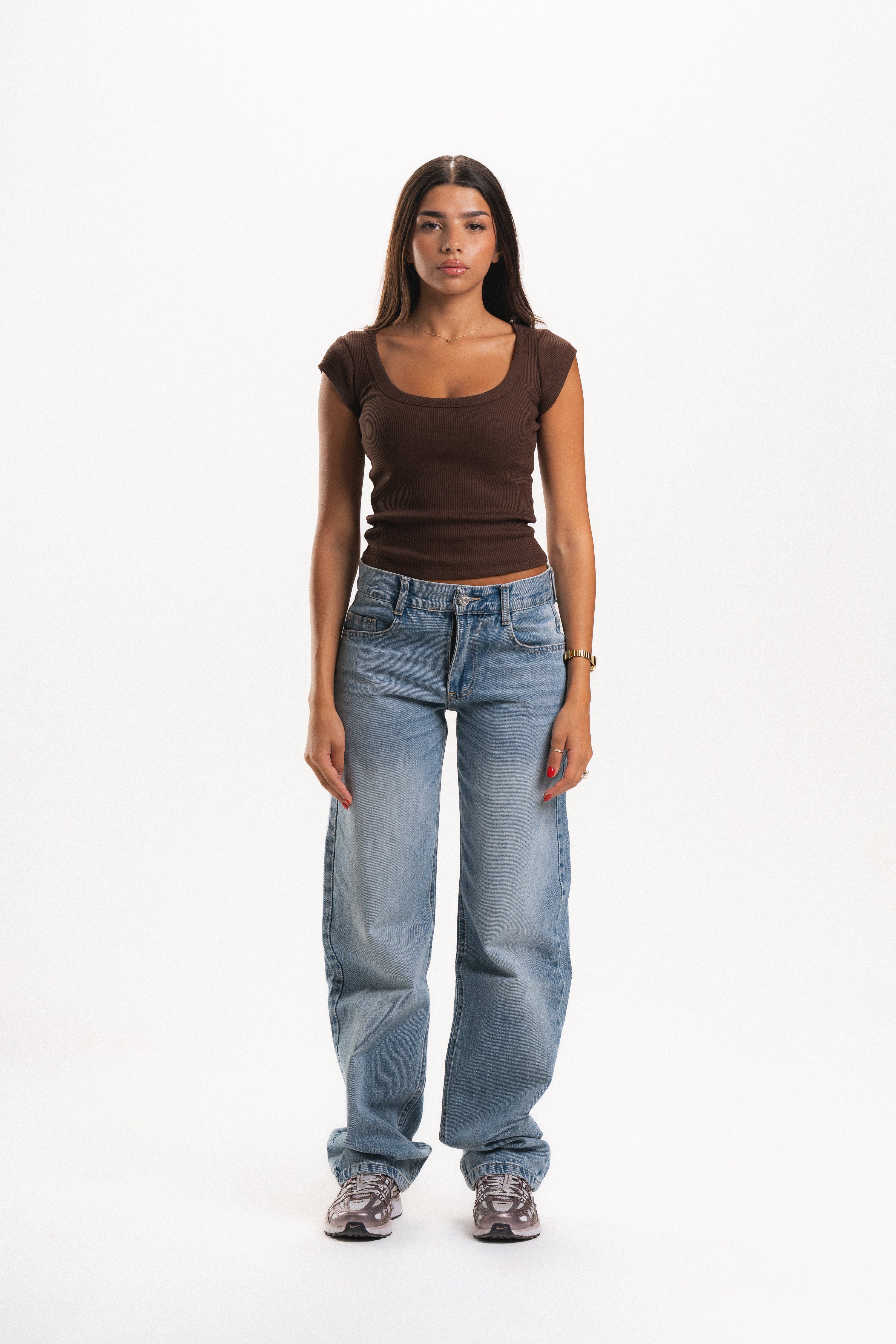 Scoop Neck Short Sleeve Top