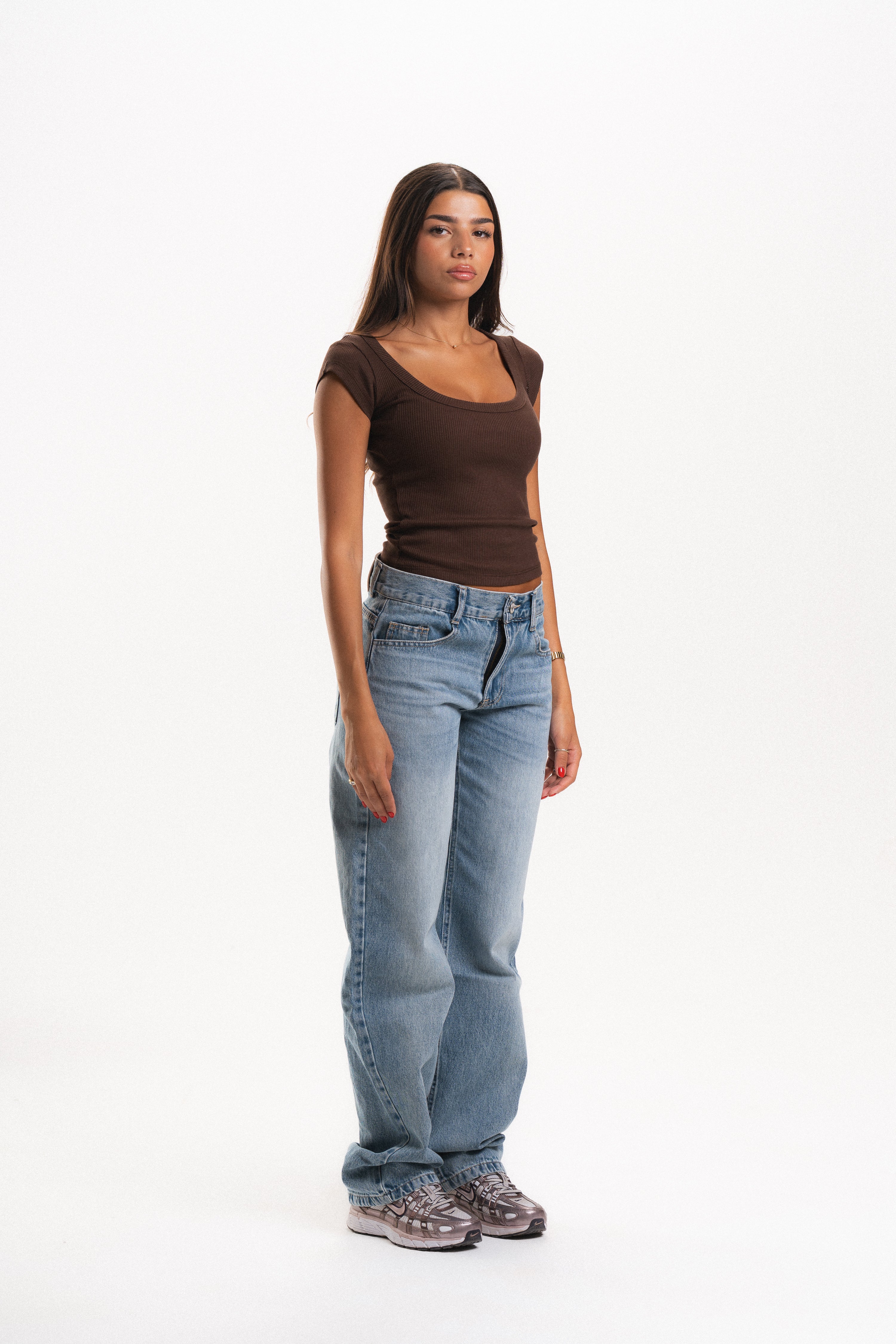 Scoop Neck Short Sleeve Top