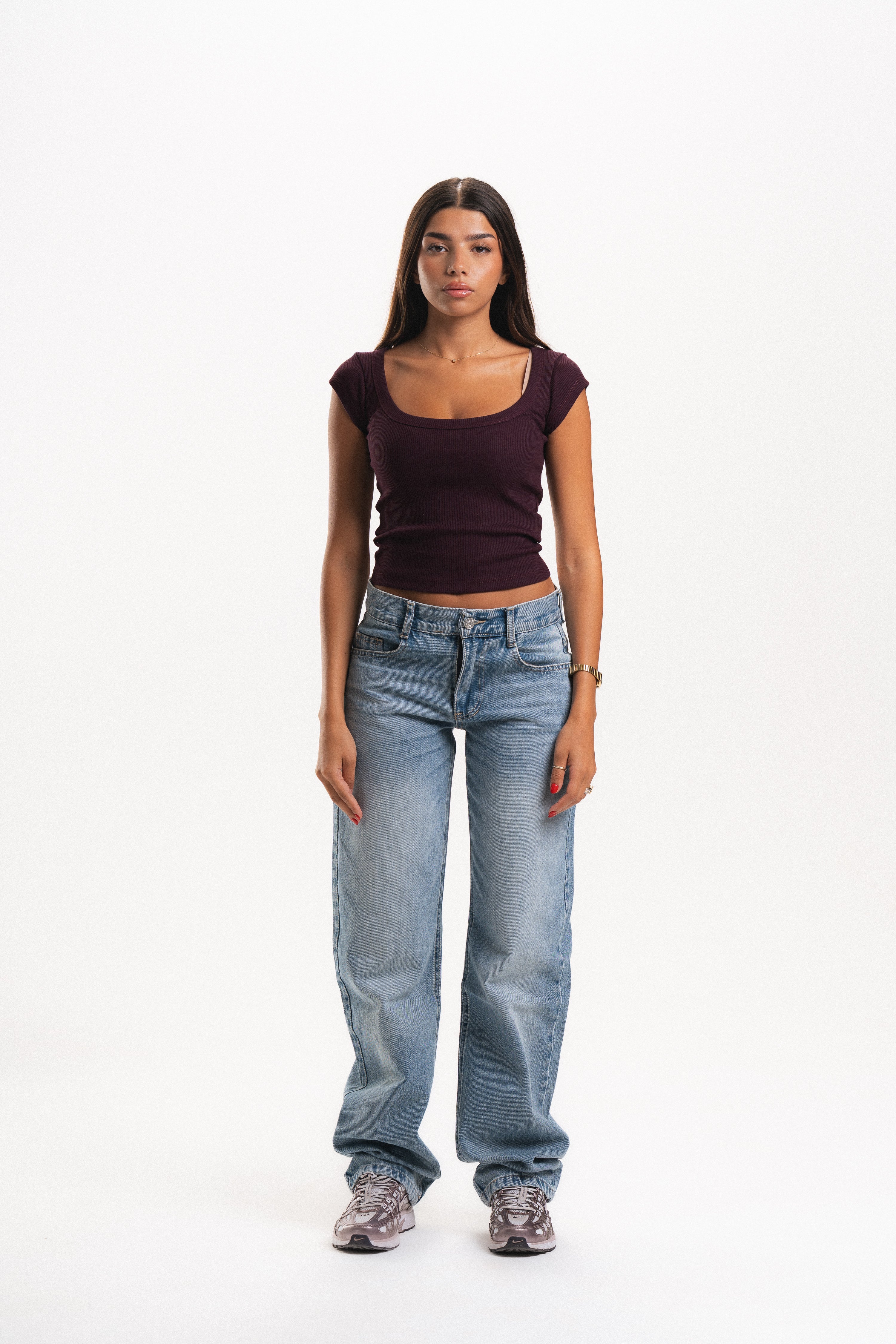 Scoop Neck Short Sleeve Top