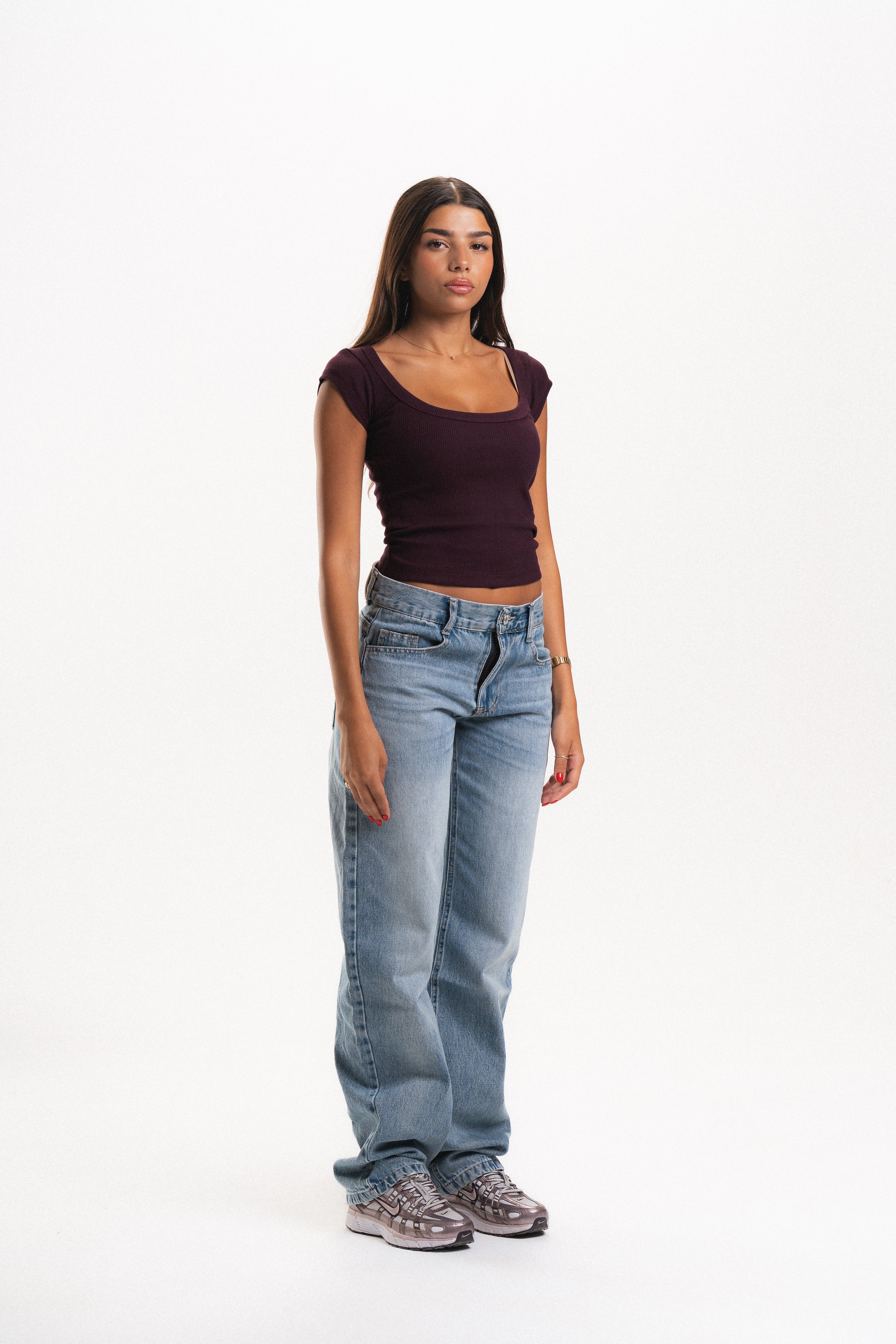 Scoop Neck Short Sleeve Top