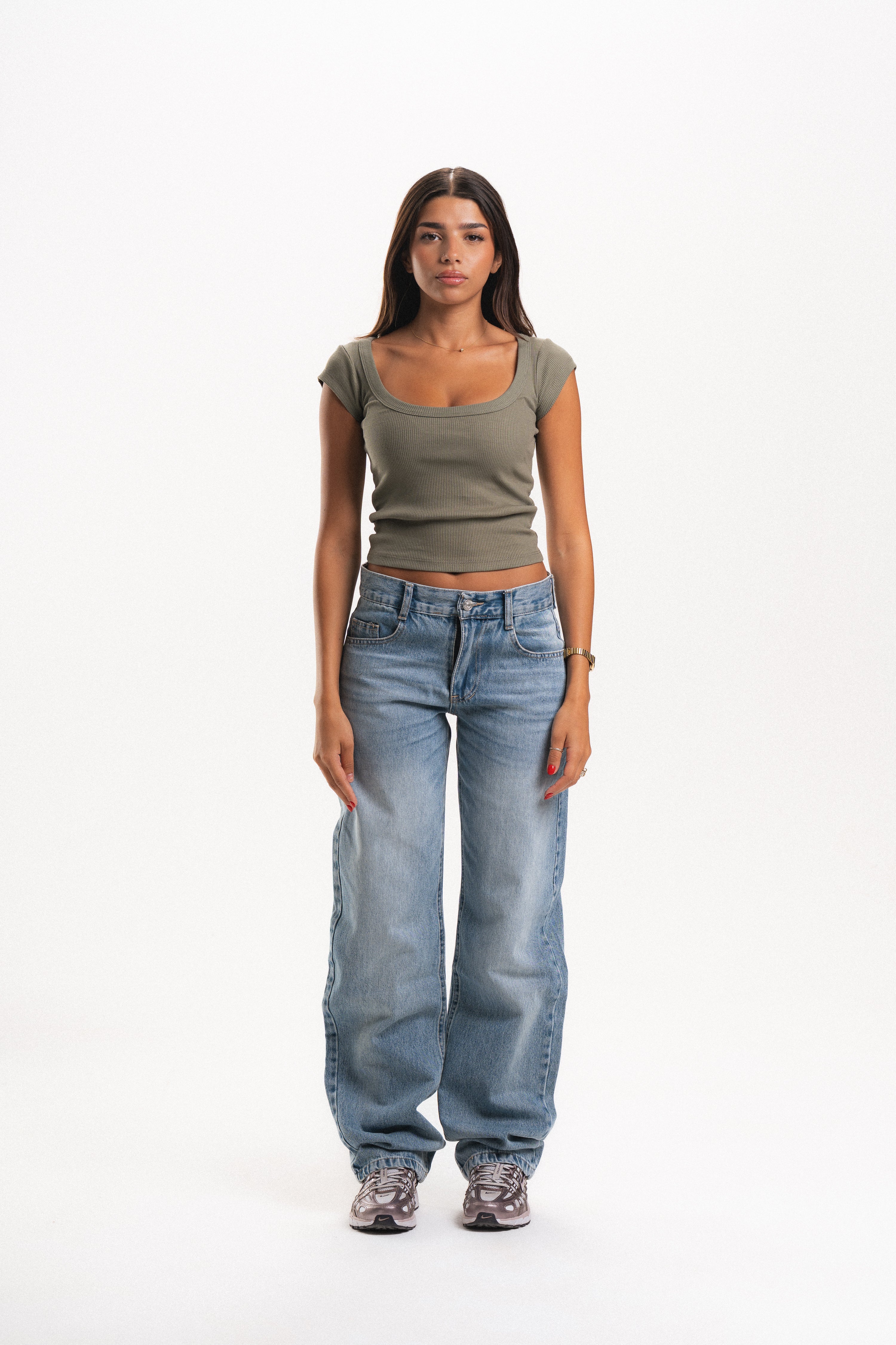 Scoop Neck Short Sleeve Top