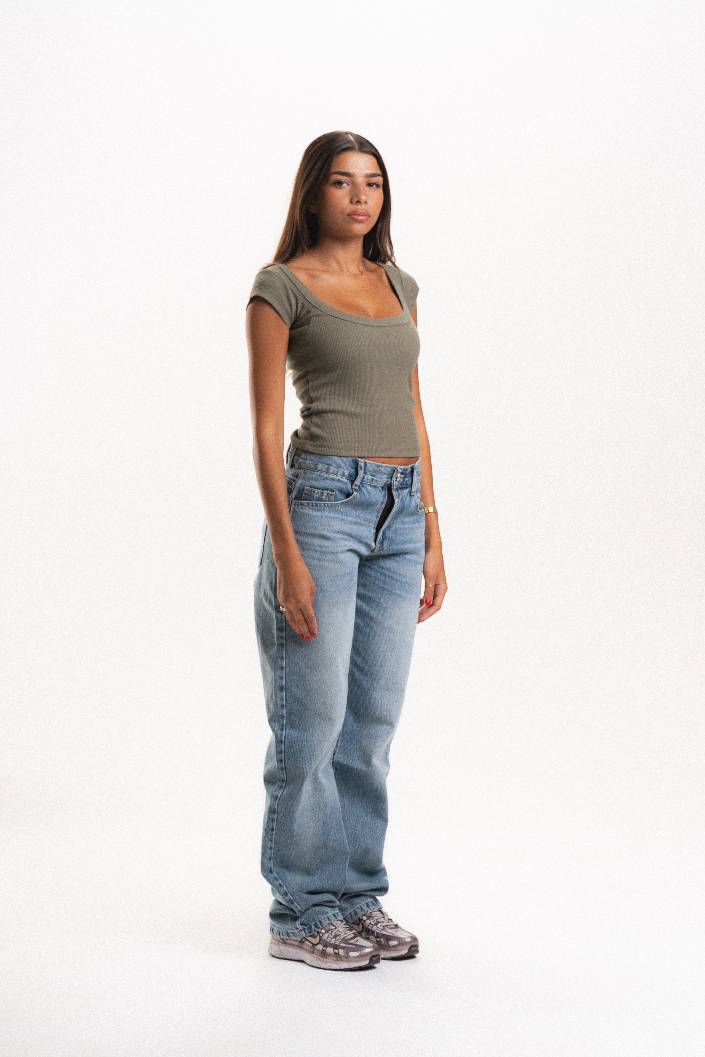 Scoop Neck Short Sleeve Top
